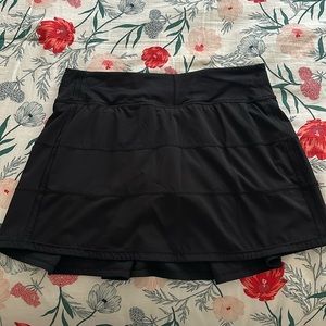 Black Lululemon Pace Rival Skirt